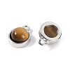 Natural Tiger Eye Pendants G-K372-03P-13-2