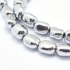 Electroplate Non-magnetic Synthetic Hematite Beads Strands G-L488-A-10-2