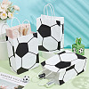 Football Printed Paper Gift Bags with Handle ABAG-WH0045-31A-4