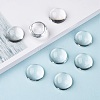 Transparent Half Round Glass Cabochons X-GGLA-R027-25mm-7