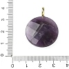 Natural Amethyst Faceted Pendants G-A287-02G-11-3
