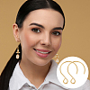 Ion Plating(IP) 304 Stainless Steel Earring Hooks STAS-UN0058-96G-6