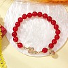 Natural Malaysia Jade Stretch Braclets BJEW-JB11309-01-1