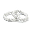 Natural Howlite Beaded Stretch Bracelets BJEW-A117-C-03-4