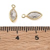Brass Pave Cubic Zirconia Charms CU-CBABEB3-06G-03-3