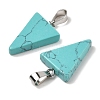 Synthetic Turquoise Pendants G-B127-04P-03-3