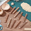 10Pcs 10 Styles  Wooden Rolling Pin DIY-UN0007-37-4