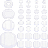 SOFPLATE 120Pcs 4 Style Silicone Clip on Earring Pads FIND-SP0001-01-1