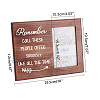 MDF Wood Photo Frames DIY-WH0231-063-2