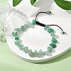 Natural Green Aventurine Braided Bead Bracelets for Women BJEW-JB11107-03-2