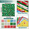 15Pcs 2 Bags 2 Styles Christmas Cotton Fabric DIY-TA0014-62-4