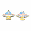 Alloy Enamel Pendants X-ENAM-S115-186-2