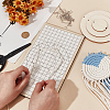 1 Set Wood Blank Coaster Sets AJEW-OC0005-52-3
