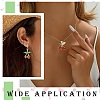 5Pcs 5 Styles Brass Micro Pave Cubic Zirconia Charms KK-CJ0004-12-7