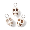 Synthetic Turquoise Pendants PALLOY-JF02668-1