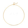 304 Stainless Steel Torques Necklaces NJEW-N061-01G-1