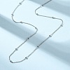 Brass Satellite Chain Necklaces MAK-L045-08P-2
