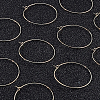 Long-Lasting Plated Brass Hoop Earrings Findings KK-BC0005-10G-NF-7