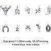 Western Charms Tibetan Style Alloy Pendants TIBEP-PH0001-05AS-2