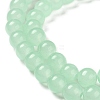 Baking Paint Imitation Jade Glass Round Bead Strands X1-DGLA-Q021-8mm-22-2