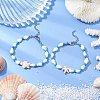 2Pcs 2 Styles Shell Beaded Bracelets BJEW-TA00586-02-1