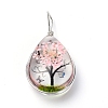 Transparent Glass Pendants GLAA-SZC0001-01D-2