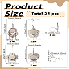 DIY 304 Stainless Steel Dangle Earring Making Kits DIY-LP0005-21B-P-2
