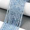 Natural Aquamarine Beads Strands G-L587-B02-01-2