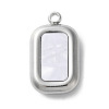 304 Stainless Steel Acrylic Pendants STAS-M091-02C-P-1