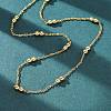 304 Stainless Steel Double Round Rope Chain Necklaces NJEW-C073-06G-1