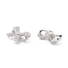 Rack Plating Brass Micro Pave Cubic Zirconia Charms ZIRC-C026-02P-2