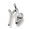 Brass Micro Pave Cubic Zirconia Pendants KK-B132-12P-N-1