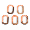 Transparent Resin & Walnut Wood Pendants RESI-S389-031A-B04-1