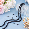 2 Strands 2 Styles Natural Black Onyx(Dyed & Heated) Beads Strands G-TA0003-52-6mm-8