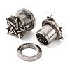 304 Stainless Steel and Alloy Ear Plugs Gauges AJEW-B029-01-3