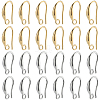 24 Pairs 2 Colors Brass Earring Hooks KK-SP0001-41-1