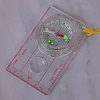 Luminous Acrylic Map Scale Ruler Compass TOOL-F009-07-1