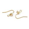 SHEGRACE Brass Pave Cubic Zirconia Earring Findings XGRQ4S971-739G-2