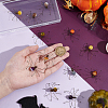 12Pcs 6 Colors Copper Wire Wrapped Natural Banded Agate Spider for Door Window Protection HJEW-NB00186-3