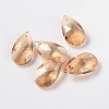 Faceted Teardrop Glass Pendants GLAA-O008-A-2