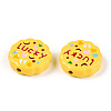 Spray Painted Alloy Beads FIND-N005-61-2