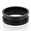 201 Stainless Steel Grooved Finger Ring Settings STAS-TAC0007-03B-1