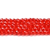 Transparent Glass Beads Strands LS-GLAA-H021-04-25-2