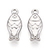 304 Stainless Steel Fish Charms STAS-T069-06P-1