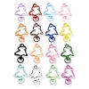 Spray Painted Alloy Swivel Lobster Clasps PALLOY-K004-05-1