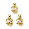 Rack Plating Real 18K Gold Plated Brass Pendants KK-B077-02A-1