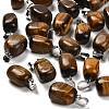 Natural Tiger Eye Pendants G-Z067-03P-09-1