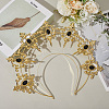 Plastic Goddess Crown Hair Bands OHAR-WH20010-02C-3