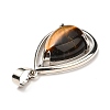 Natural Tiger Eye Pendants G-B033-04P-14-4