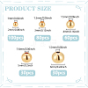 300Pcs 5 Style Brass DIY Beads FIND-WR0011-99-2